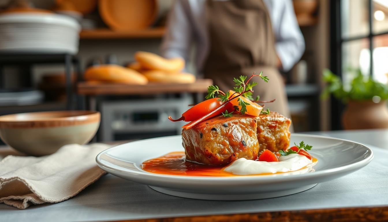 Ingredients prepared for a simple home dinner